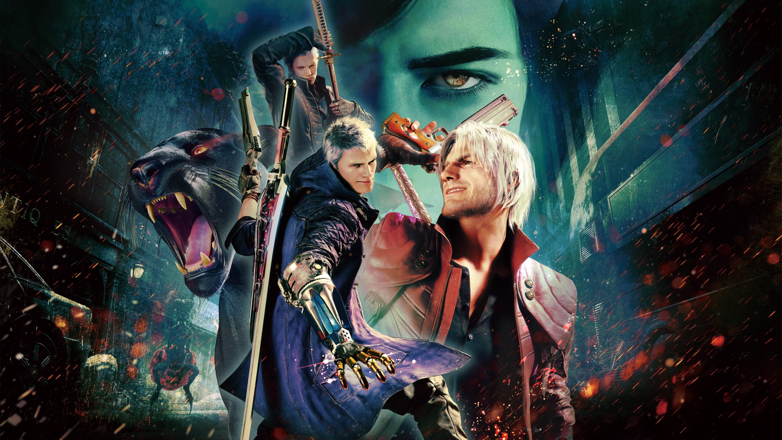 <p>Description: Rejoin demon hunters Dante and Nero as they battle demonic forces. Devil May Cry 5 boasts fluid combat, demon transformations, and a rocking soundtrack, all set against a backdrop of supernatural chaos. Release Date: March 8, 2019 Metacritic Score: 88/100 </p>:: Capcom