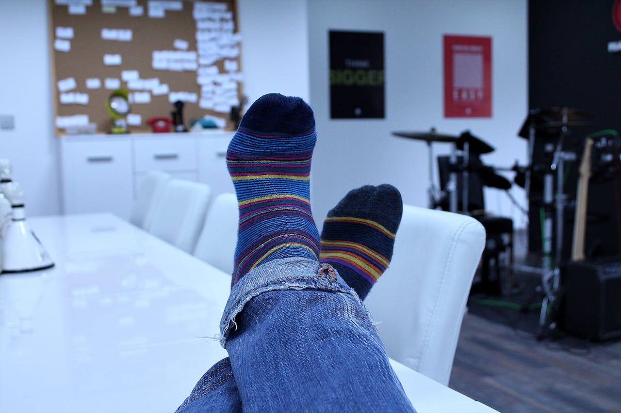 <p>While cozy, socks are often seen as a last-minute, uninspired gift. Instead, consider personalized slippers or a subscription to a quirky sock club.</p> ::Pexels