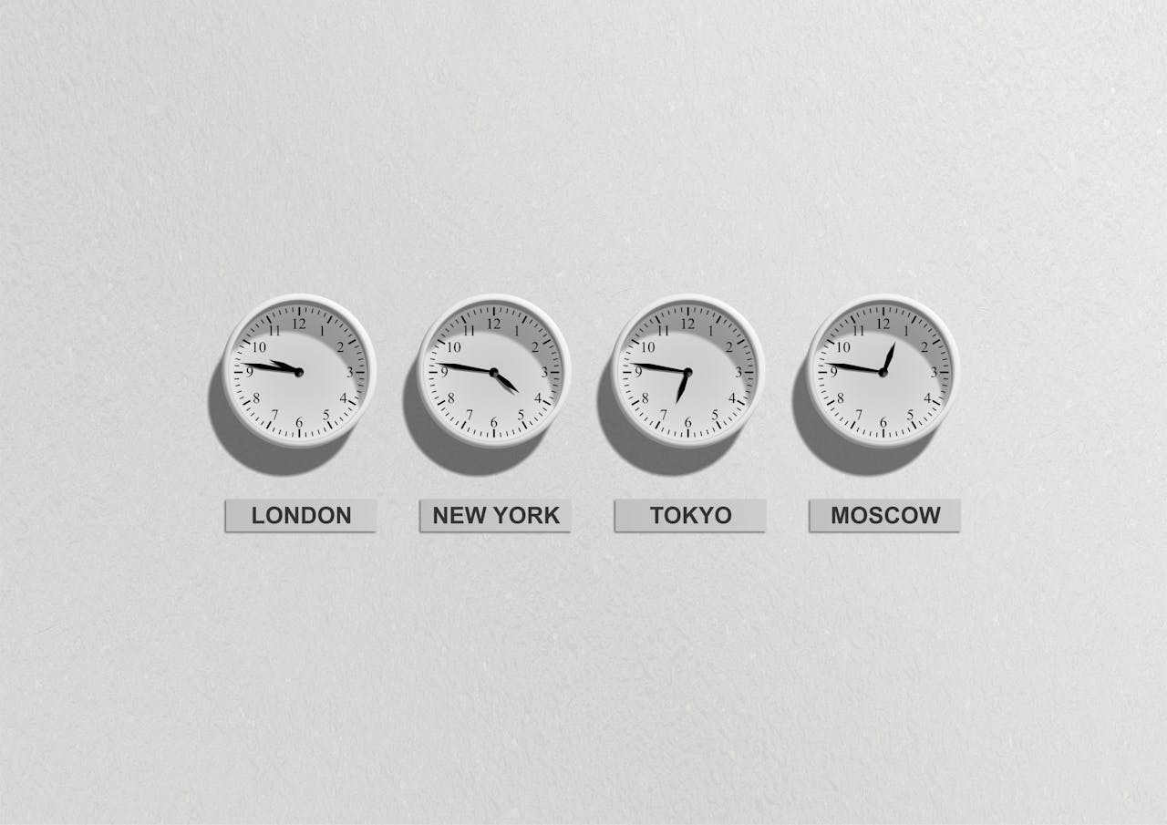 <p> When visiting multiple countries, be mindful of time zone differences, which can significantly impact your schedule. Research the time zones of your destinations and account for any jet lag or fatigue that may arise from rapid transitions. Give yourself time to acclimate when arriving in a new country, especially if you’re traveling across multiple time zones. Planning your activities around local time will help you stay energized and make the most of your visit. </p> :: Pexels