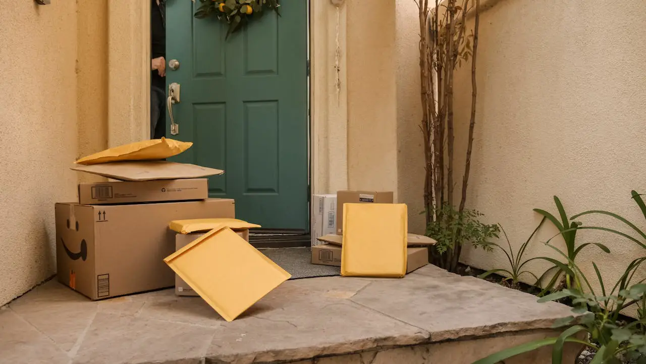 <p> With the rise of online shopping, "porch piracy" has become an all-too-common crime. Leaving packages unattended on your doorstep or porch makes it easy for thieves to snatch them up in broad daylight. If you frequently have packages delivered, consider using a lockbox, having them sent to a local pick-up location, or asking a trusted neighbor to retrieve them for you. Many delivery services now also offer tracking options that allow you to be home when packages arrive. </p> :: Pexels