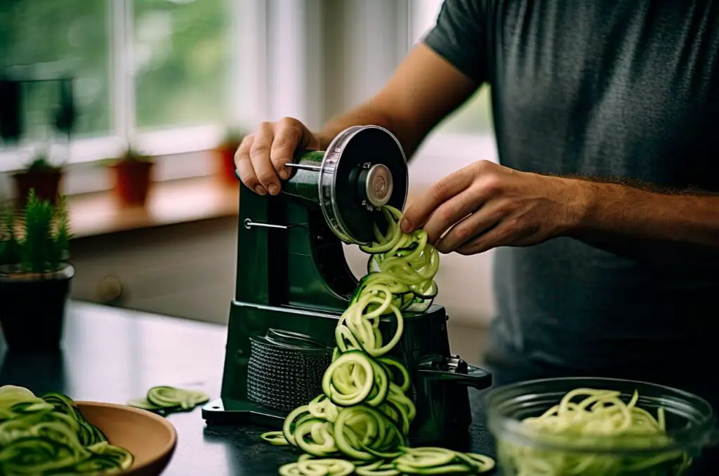 <p> A spiralizer is a fun and creative tool that allows you to turn vegetables into noodle-like shapes, making it a great alternative for those looking to reduce their carb intake or add more veggies to their diet. Zucchini, carrots, sweet potatoes, and even beets can be spiralized into “noodles” that can replace traditional pasta in dishes like stir-fries, salads, or even “zoodle” pasta bowls. The spiralizer adds a unique texture to your meals, making them more visually appealing while also enhancing their nutritional value. If you're into healthy eating or just looking to try something new in the kitchen, a spiralizer is a must-have gadget that can bring a lot of variety to your cooking. </p> :: Freepik