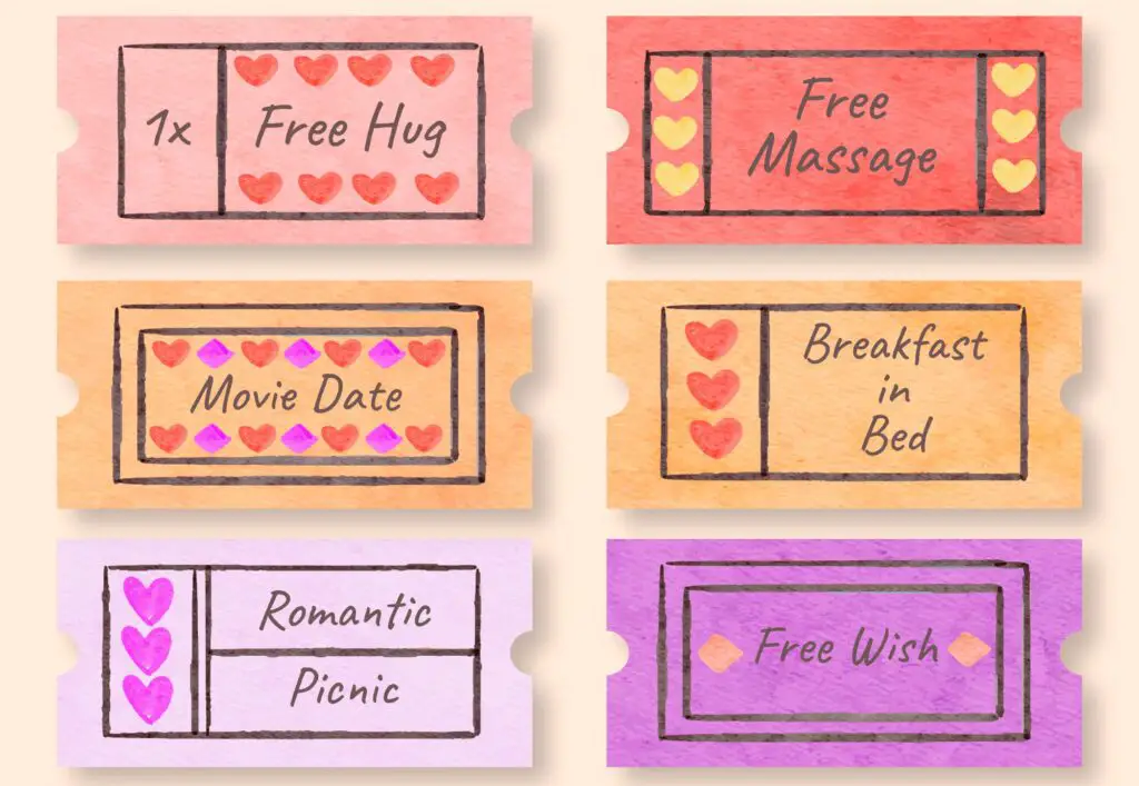 <p> A homemade love coupon book is a fun and creative way to show your affection while giving your partner small but meaningful surprises throughout the year. Customize it with coupons for activities they would love, such as a breakfast in bed, a massage, a movie night of their choice, or a spontaneous weekend adventure. The effort and thought behind each coupon demonstrate how much you appreciate them, making it a Valentine’s Day gift that continuously reminds them of your love. Unlike store-bought gifts, this personal touch ensures that your partner receives gestures that truly cater to their desires and needs. </p> :: Freepik