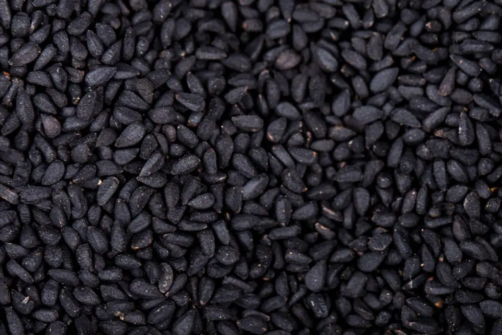 <p> Also known as black cumin or kalonji, nigella seeds have been used for centuries in traditional medicine for their impressive health benefits. They contain thymoquinone, a powerful antioxidant and anti-inflammatory compound that supports immune health and may help manage blood sugar levels. Nigella seeds also have antibacterial and antifungal properties, making them a natural remedy for various ailments. Their slightly bitter and peppery flavor pairs well with curries, soups, and roasted vegetables, adding both taste and nutrition to your meals. These seeds have also been studied for their potential role in weight management, as they help regulate metabolism and reduce appetite. </p> :: Freepik