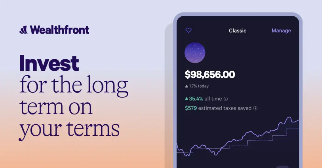 <p> Wealthfront is another excellent robo-advisor that offers a similar experience to Betterment. The app automates your investment strategy by allocating your funds across a diversified portfolio, using algorithms to ensure your investments are aligned with your long-term goals. Wealthfront also offers tax-loss harvesting and financial planning tools, which is great for those looking to minimize taxes on their investment gains. The platform charges a small management fee, and there is a $500 minimum investment required. Wealthfront is perfect for investors looking for a completely hands-off, low-cost investing solution. </p> :: wealthfront.com